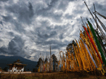 Flags in Bumthang Valley
