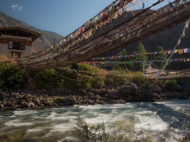 Suspension bridge along the Dagala Trek